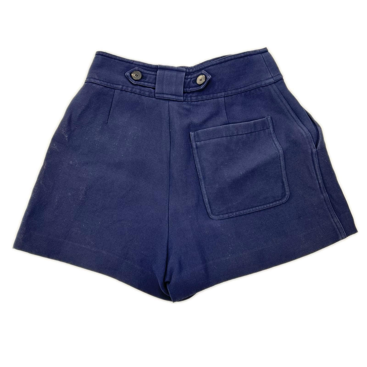 Dior Navy Wool Silk Zip Fly Culottes Pants — view 2