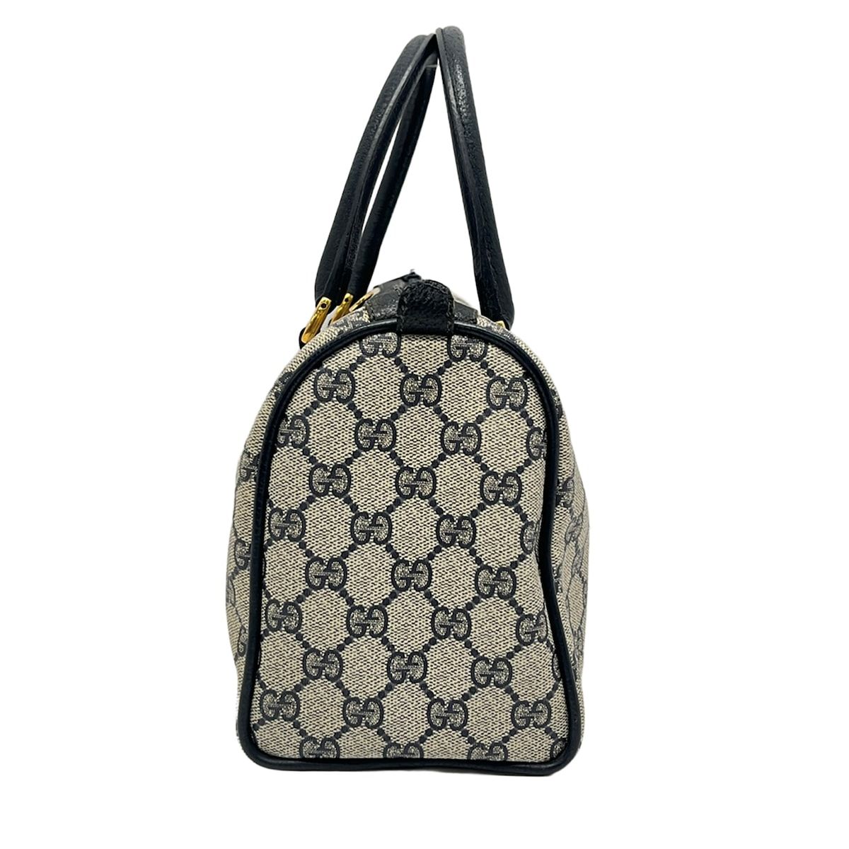 Gucci Handbag Collection GG Plus Supreme Ivory Dark Navy Red Leather — view 2