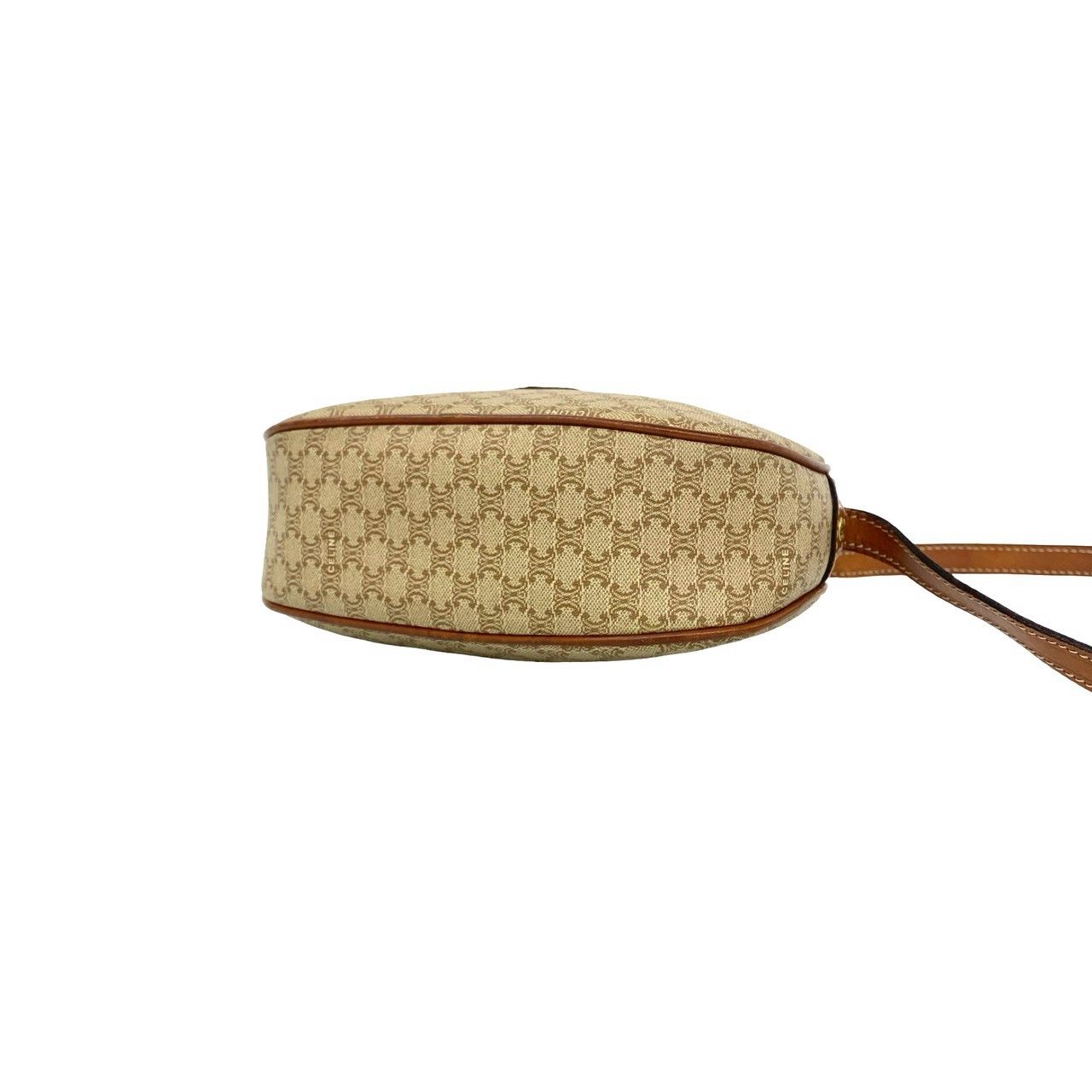 Celine Vintage Macadam Blason Triomphe Logo Leather Mini Shoulder Bag Pochette — view 8