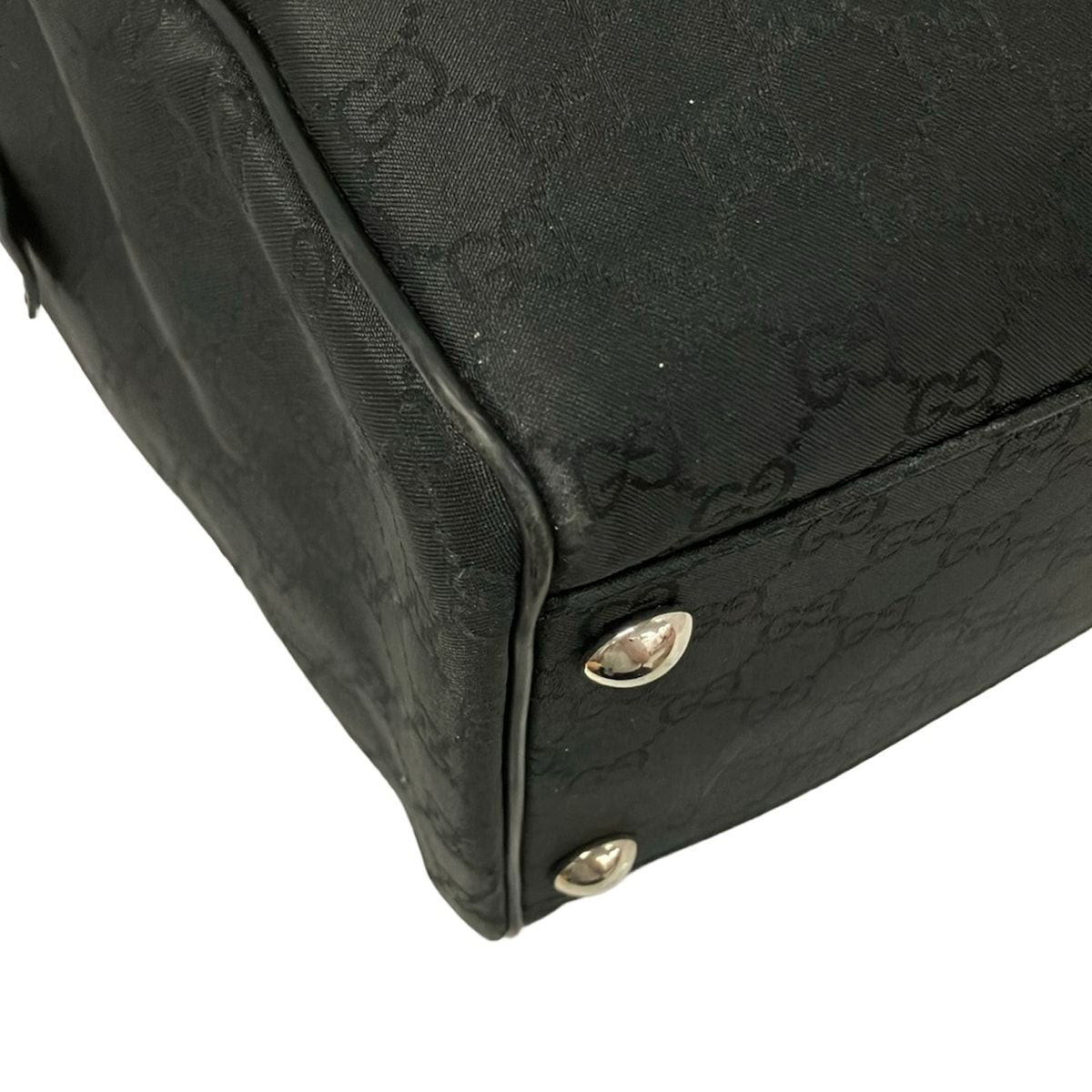 Gucci Boston Bag GG Pattern Black No Lock Leather — view 6