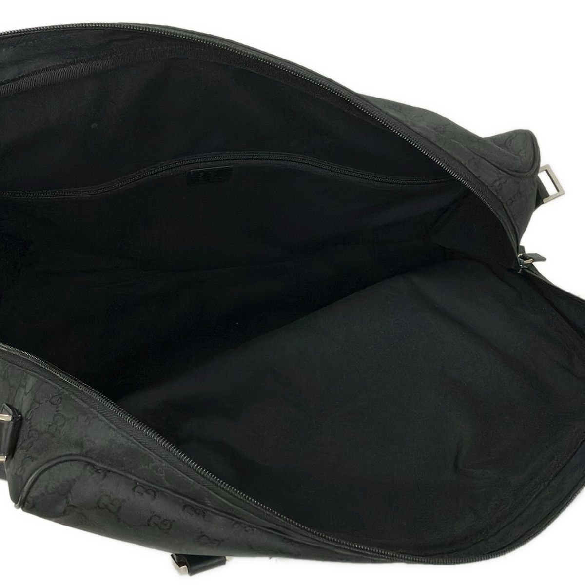 Gucci Boston Bag GG Pattern Black No Lock Leather — view 7