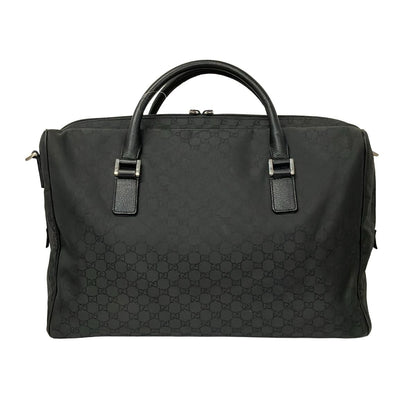 Gucci Boston Bag GG Pattern Black No Lock Leather — view 3