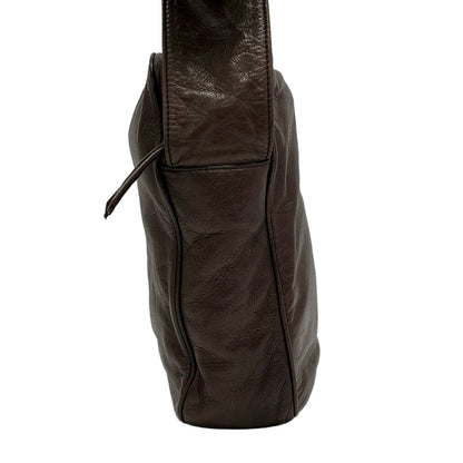 Loewe Shoulder Bag Dark Brown Anagram Leather — view 2