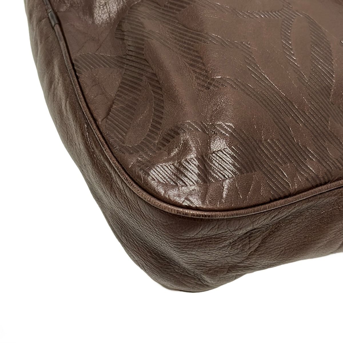 Loewe Shoulder Bag Dark Brown Anagram Leather — view 6