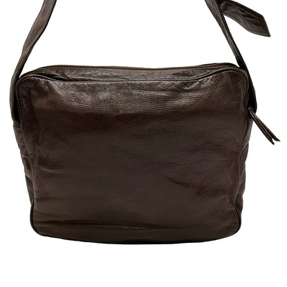 Loewe Shoulder Bag Dark Brown Anagram Leather — view 3
