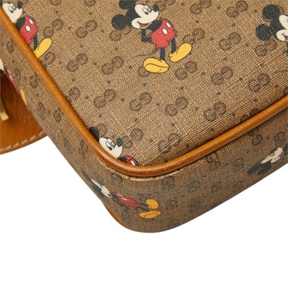 Gucci Micro GG Supreme Disney Collaboration Mickey Belt Bag Brown Leather — view 5