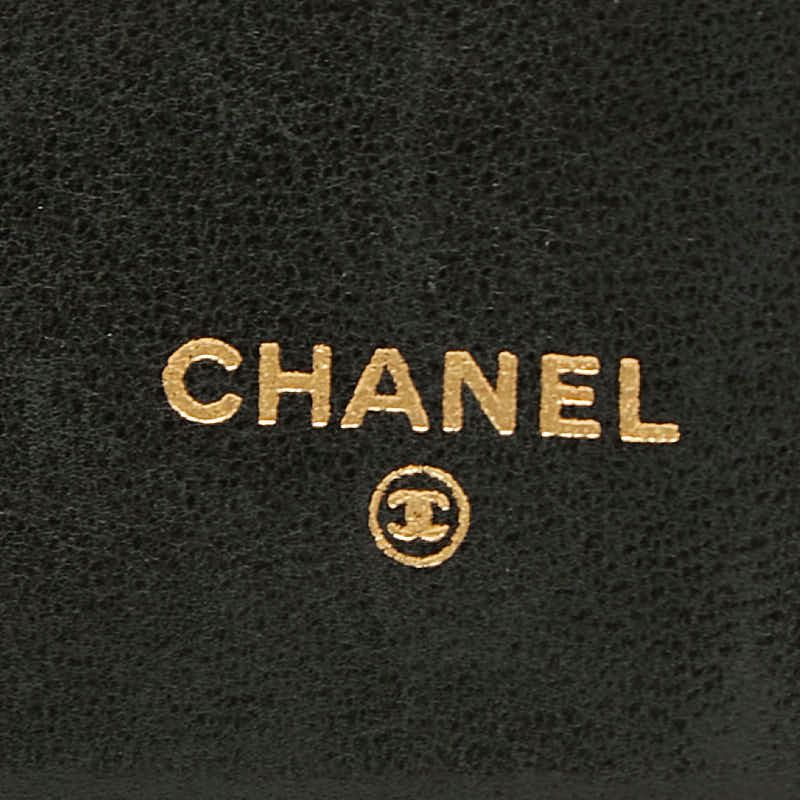 Chanel Bicolor Billfold Wallet Black Lambskin — view 8