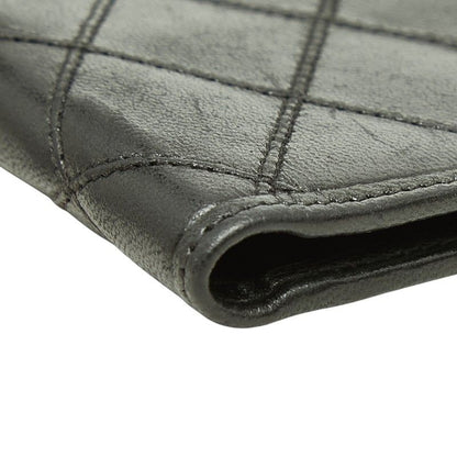 Chanel Bicolor Billfold Wallet Black Lambskin — view 4