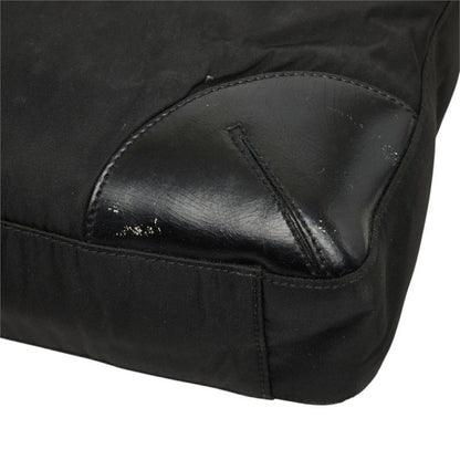 Prada Tote Shoulder Bag Black Nylon Leather — view 6