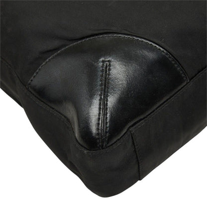Prada Tote Shoulder Bag Black Nylon Leather — view 7