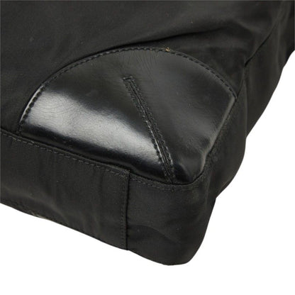 Prada Tote Shoulder Bag Black Nylon Leather — view 4