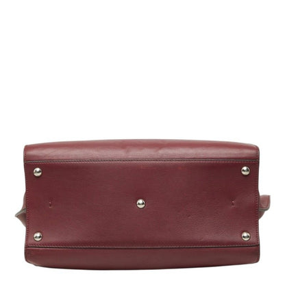 Fendi Shoulder Bag Wine Red Leather — view 3