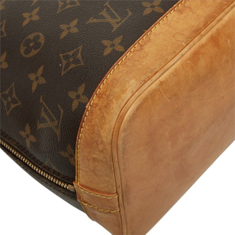 Louis Vuitton Monogram Alma PM Vintage Handbag Brown Leather — view 5