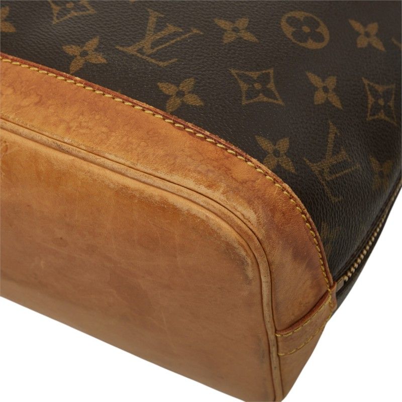 Louis Vuitton Monogram Alma PM Vintage Handbag Brown Leather — view 6