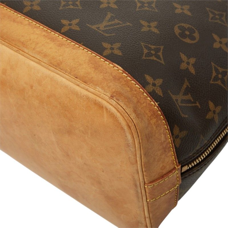 Louis Vuitton Monogram Alma PM Vintage Handbag Brown Leather — view 4