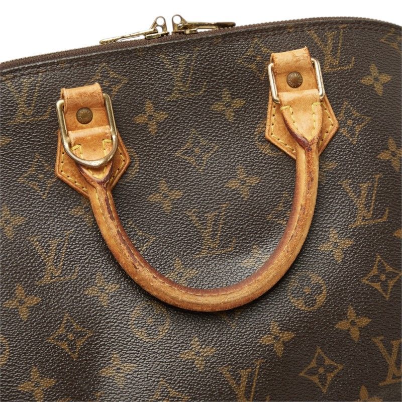 Louis Vuitton Monogram Alma PM Vintage Handbag Brown Leather — view 8