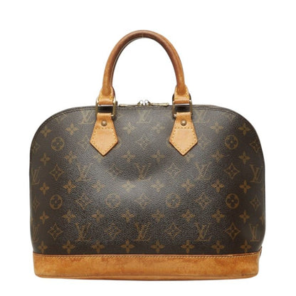 Louis Vuitton Monogram Alma PM Vintage Handbag Brown Leather