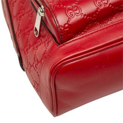 Gucci Guccissima Backpack Red Leather — view 5
