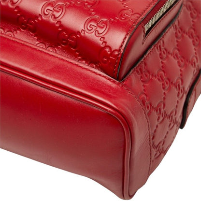 Gucci Guccissima Backpack Red Leather — view 4