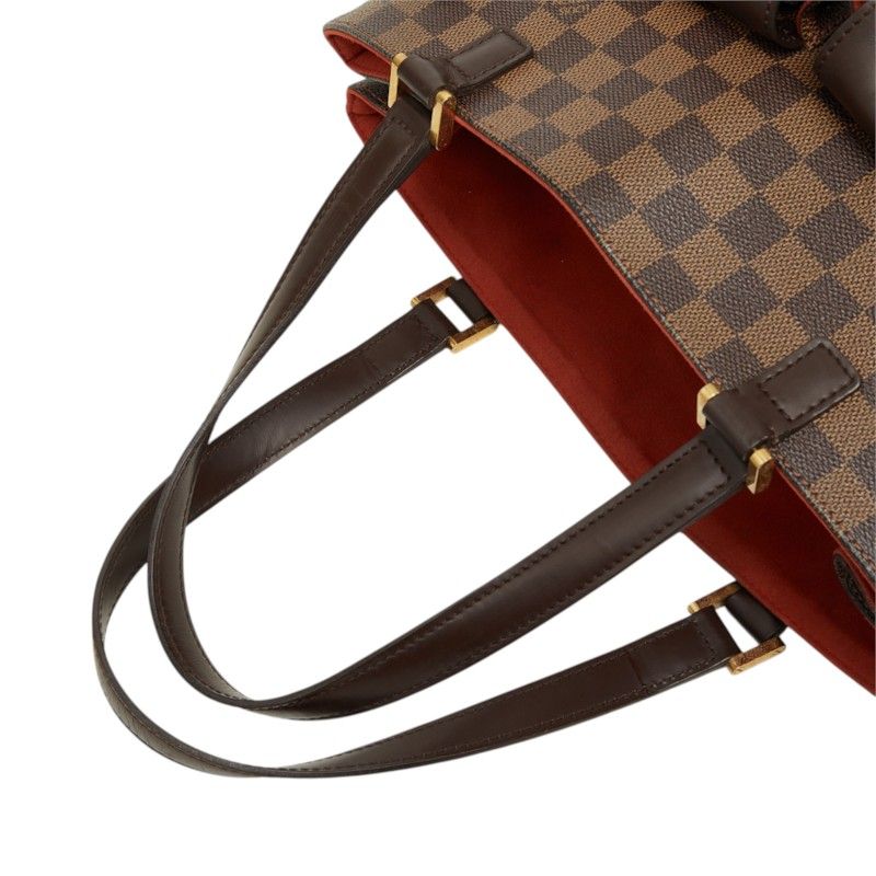 Louis Vuitton Damier Uzes Tote Shoulder Bag Brown Leather — view 8