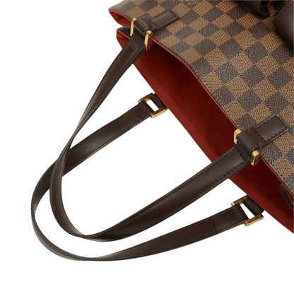 Louis Vuitton Damier Uzes Tote Shoulder Bag Brown Leather — view 8