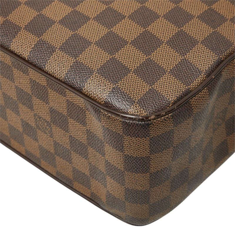 Louis Vuitton Damier Uzes Tote Shoulder Bag Brown Leather — view 6