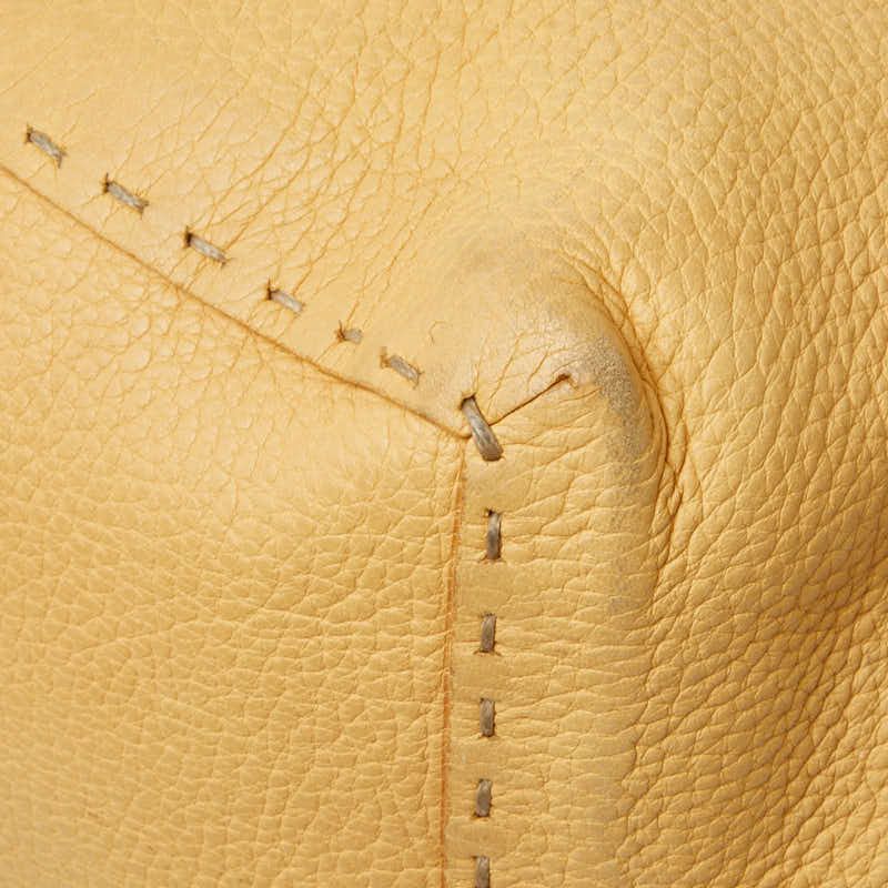 Fendi Selleria Doctor's Tote Beige Leather — view 4