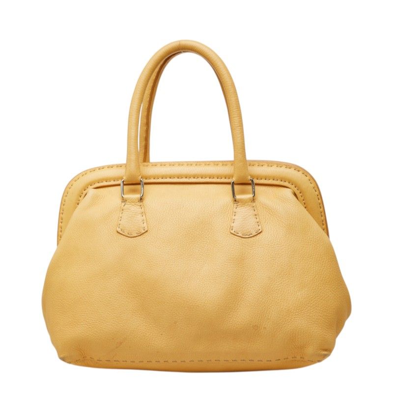 Fendi Selleria Doctor's Tote Beige Leather