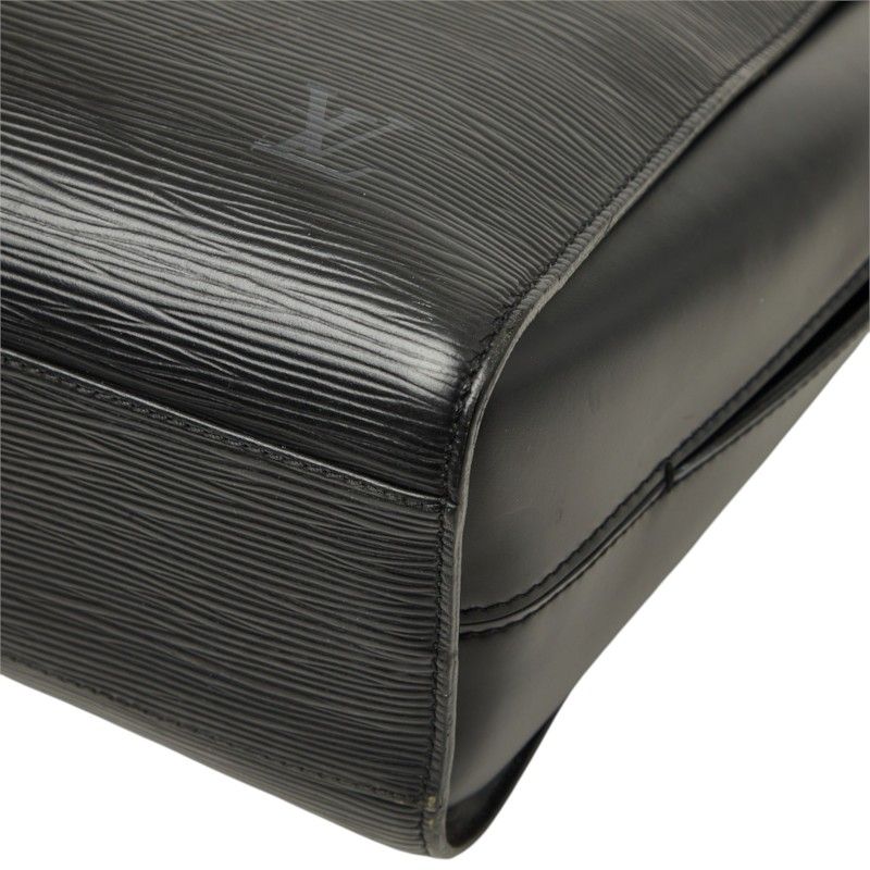 Louis Vuitton Epi Duplex Tote Shoulder Bag Noir Black Leather — view 4
