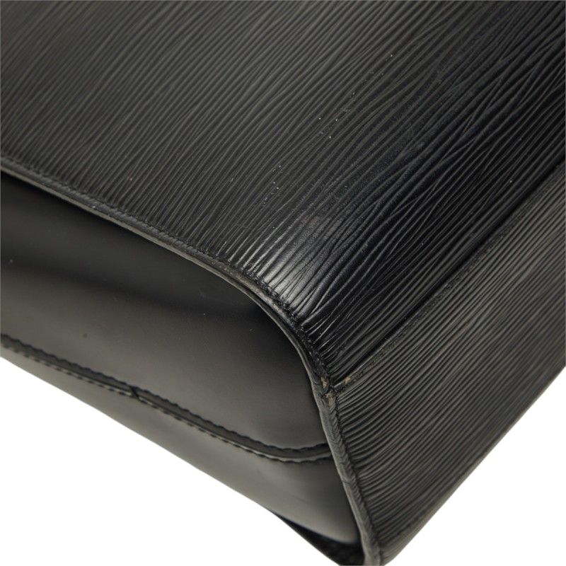 Louis Vuitton Epi Duplex Tote Shoulder Bag Noir Black Leather — view 7