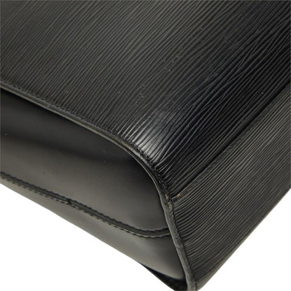 Louis Vuitton Epi Duplex Tote Shoulder Bag Noir Black Leather — view 7