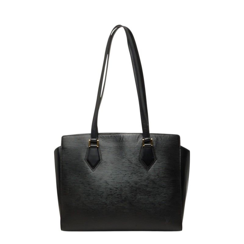 Louis Vuitton Epi Duplex Tote Shoulder Bag Noir Black Leather