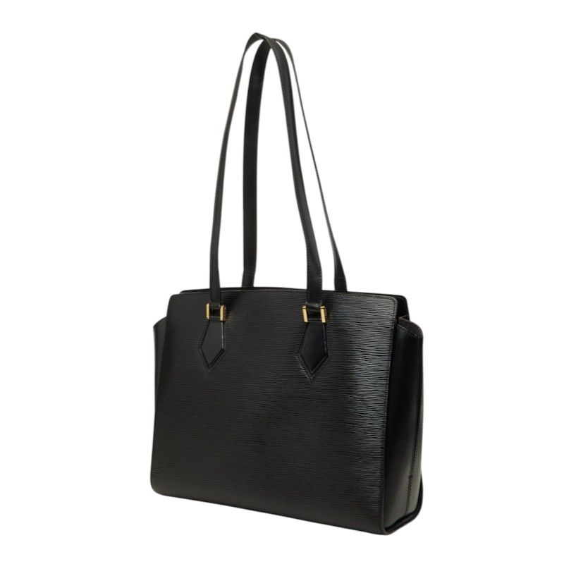 Louis Vuitton Epi Duplex Tote Shoulder Bag Noir Black Leather — view 2
