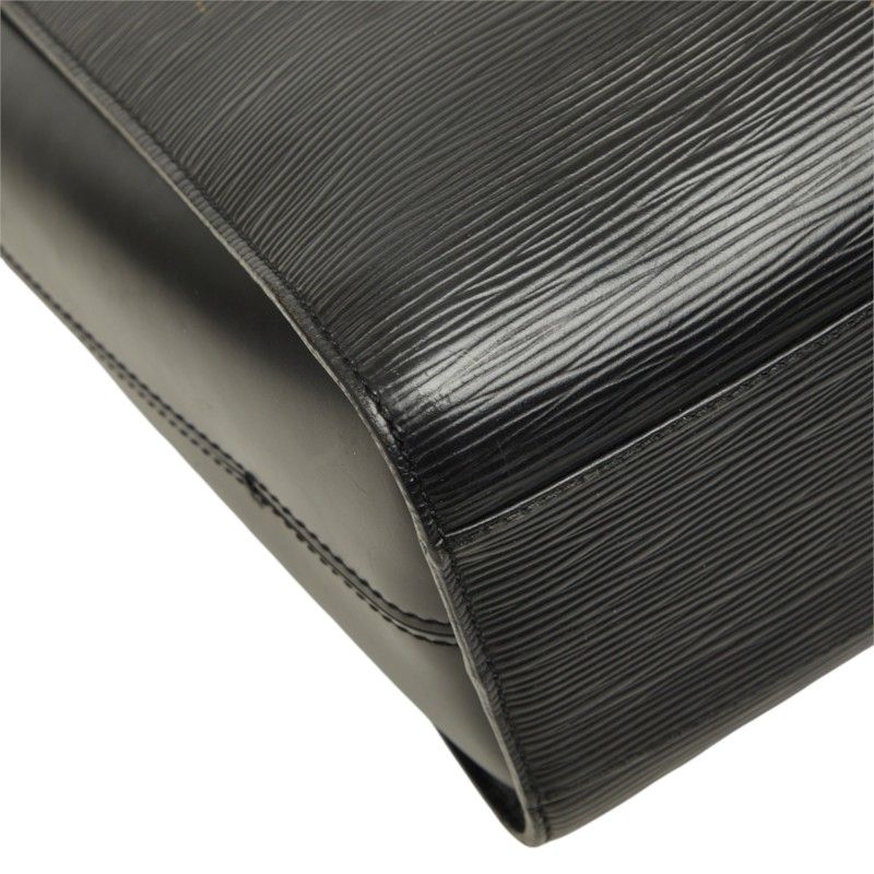 Louis Vuitton Epi Duplex Tote Shoulder Bag Noir Black Leather — view 5