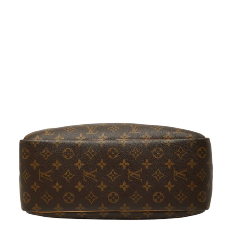 Louis Vuitton Monogram Deauville Handbag Brown Leather — view 3