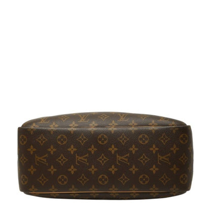 Louis Vuitton Monogram Deauville Handbag Brown Leather — view 3