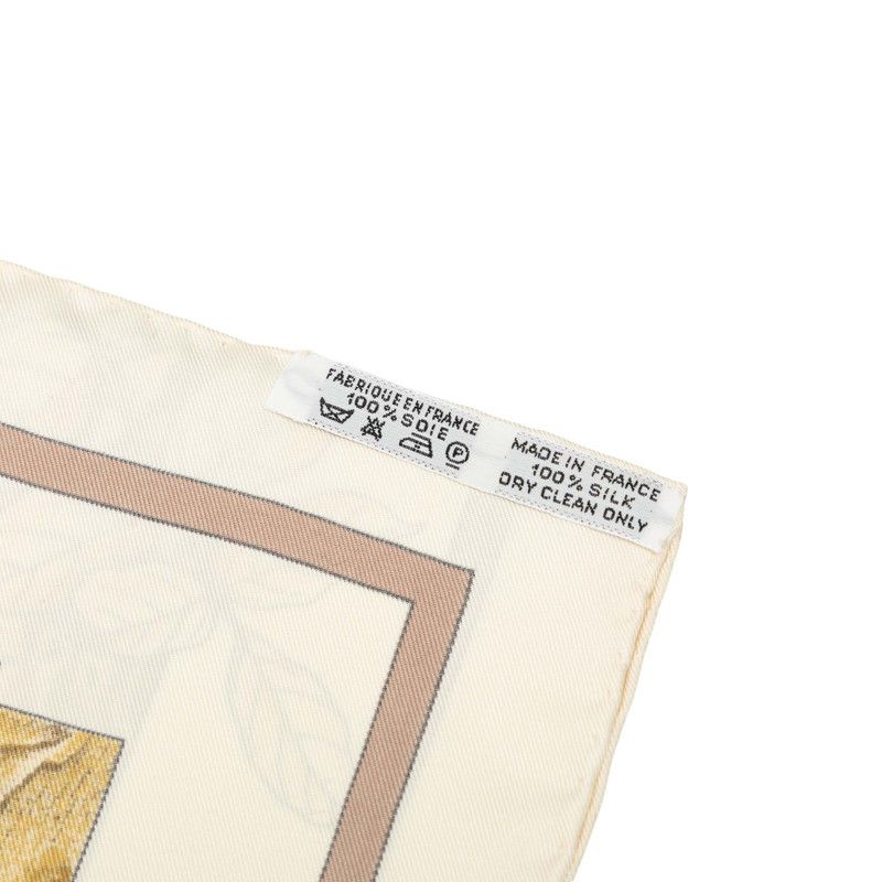 Hermes Carre 90 Casse Noisette Nutcracker Scarf Beige Multicolor Silk — view 6