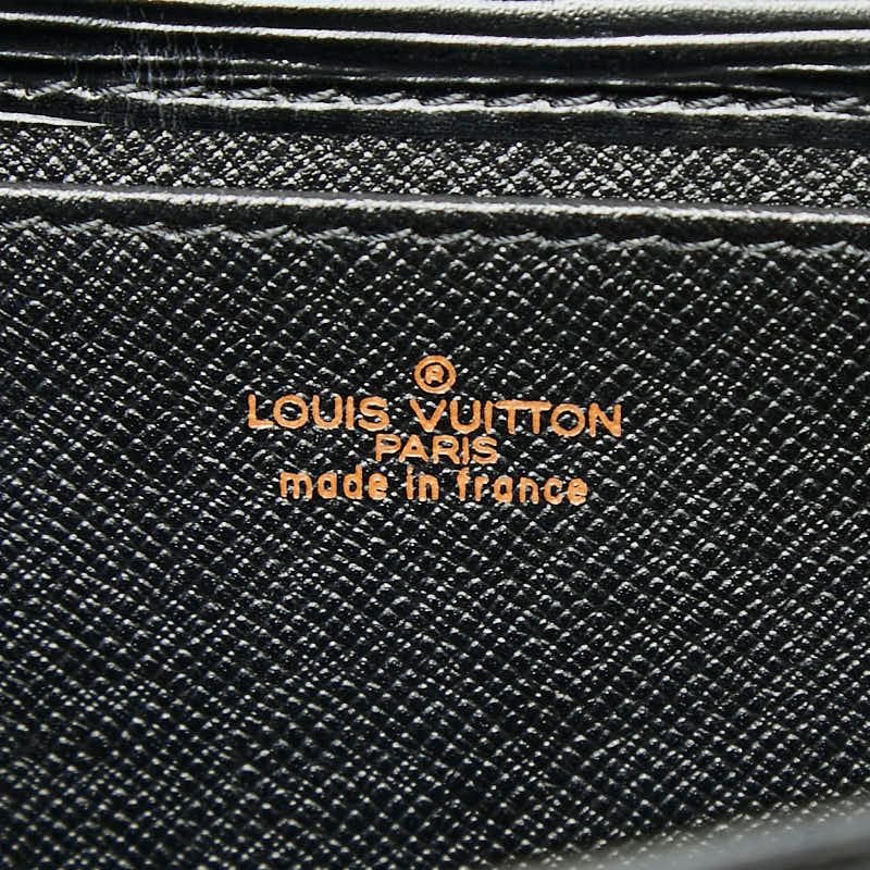 Louis Vuitton Epi Iena Clutch Noir Black Leather — view 8