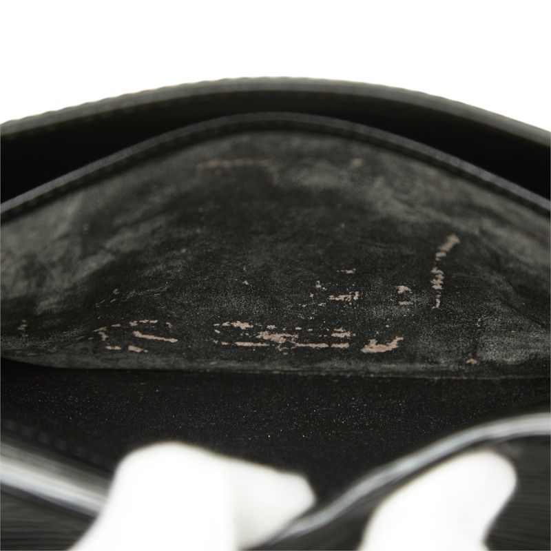 Louis Vuitton Epi Iena Clutch Noir Black Leather — view 6