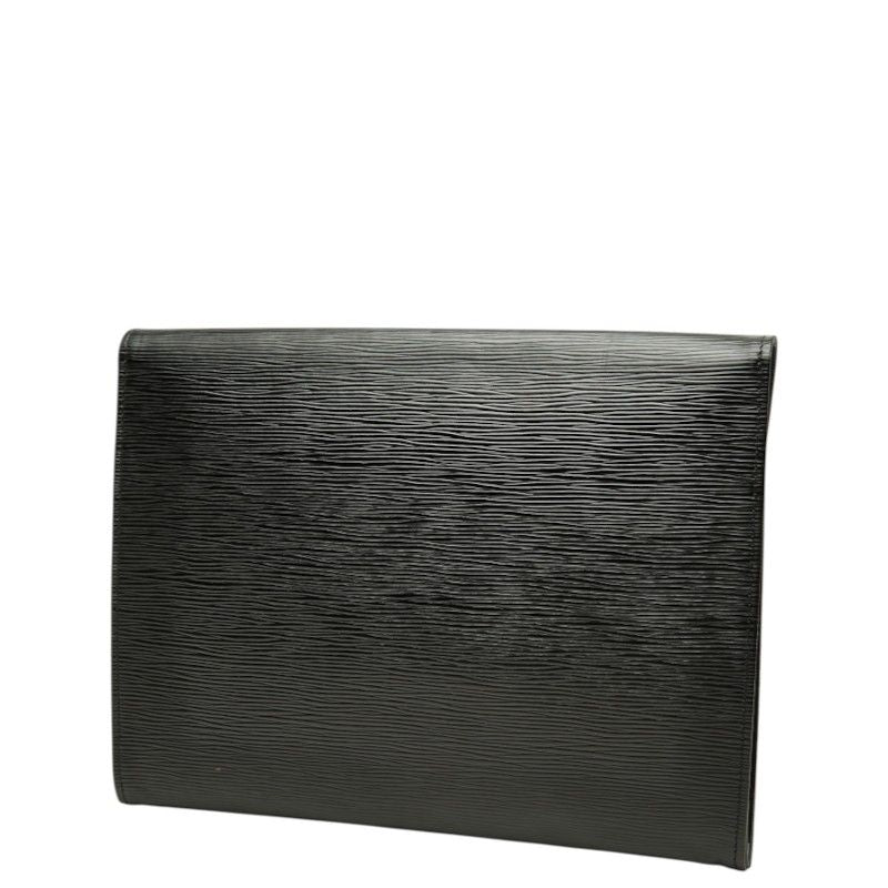 Louis Vuitton Epi Iena Clutch Noir Black Leather — view 2