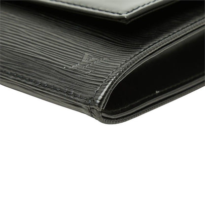Louis Vuitton Epi Iena Clutch Noir Black Leather — view 4