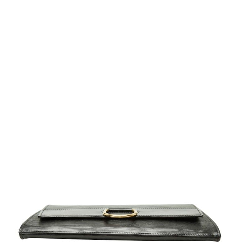 Louis Vuitton Epi Iena Clutch Noir Black Leather — view 3