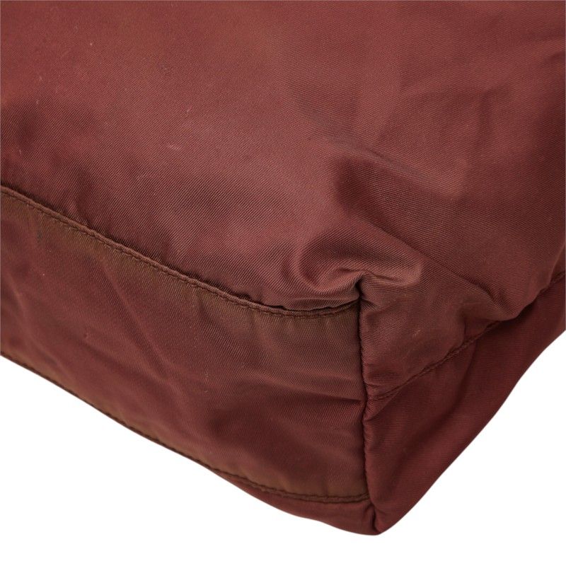 Prada Tessuto Robot Tote Bordeaux Nylon — view 7
