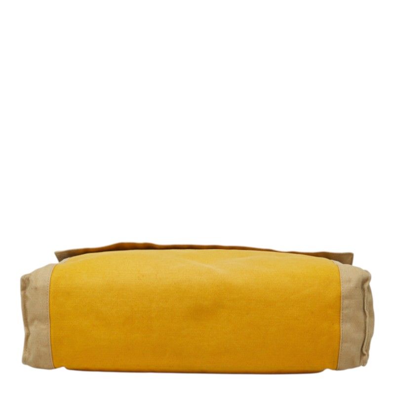 Hermes Tapidocell Clutch Yellow Beige Canvas — view 3