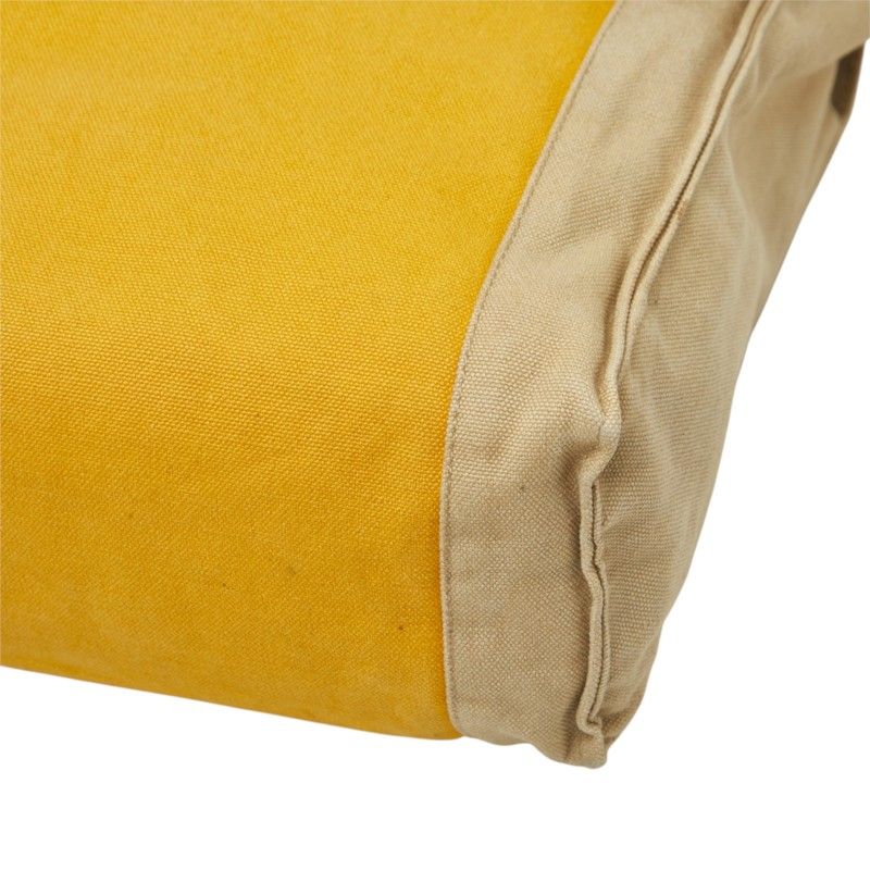 Hermes Tapidocell Clutch Yellow Beige Canvas — view 4