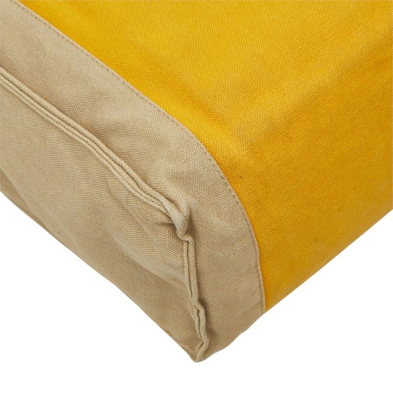 Hermes Tapidocell Clutch Yellow Beige Canvas — view 7