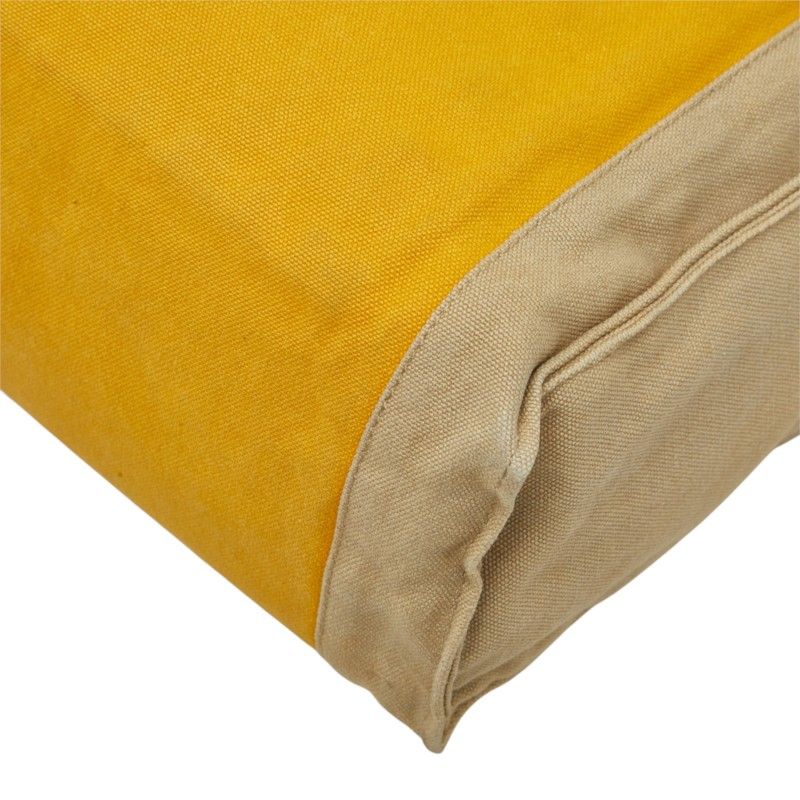 Hermes Tapidocell Clutch Yellow Beige Canvas — view 6