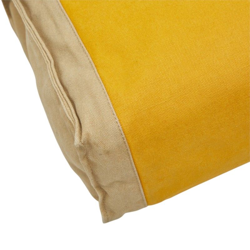 Hermes Tapidocell Clutch Yellow Beige Canvas — view 5