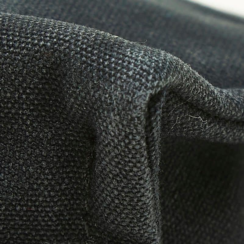 Hermes Deauville Pouch Case Black Cotton — view 6