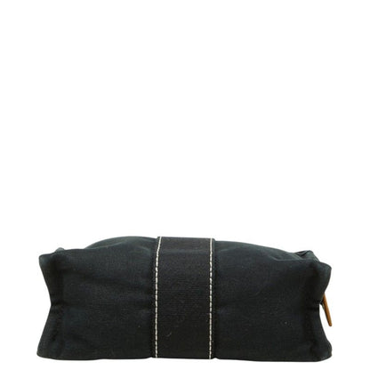 Hermes Deauville Pouch Case Black Cotton — view 3